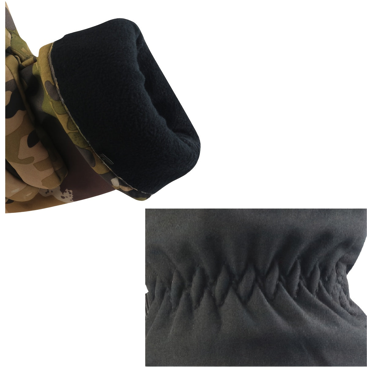 Camouflage Waterproof Touch Screen Gloves for Camping