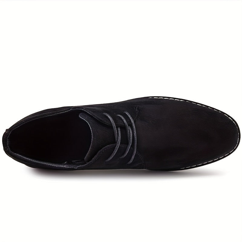 Men's Retro Lace Up Derby Shoes Wear-resistant Non-Slip Casual Shoes