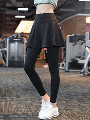 Quick Drying Sports Leggings High Stretch Skorts Yoga Running Activewear