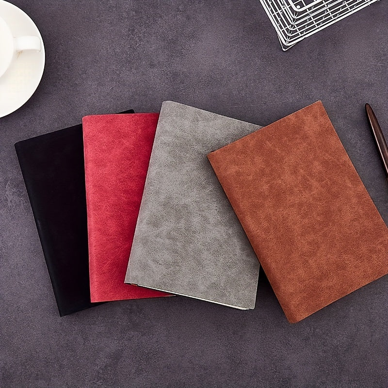 A5 Retro Sheepskin Notebook Soft Leather Business Record Book