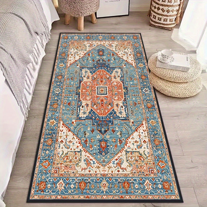 Vintage Boho Stylish Rug Washable Soft Floor Mat Retro Welcome Doormat