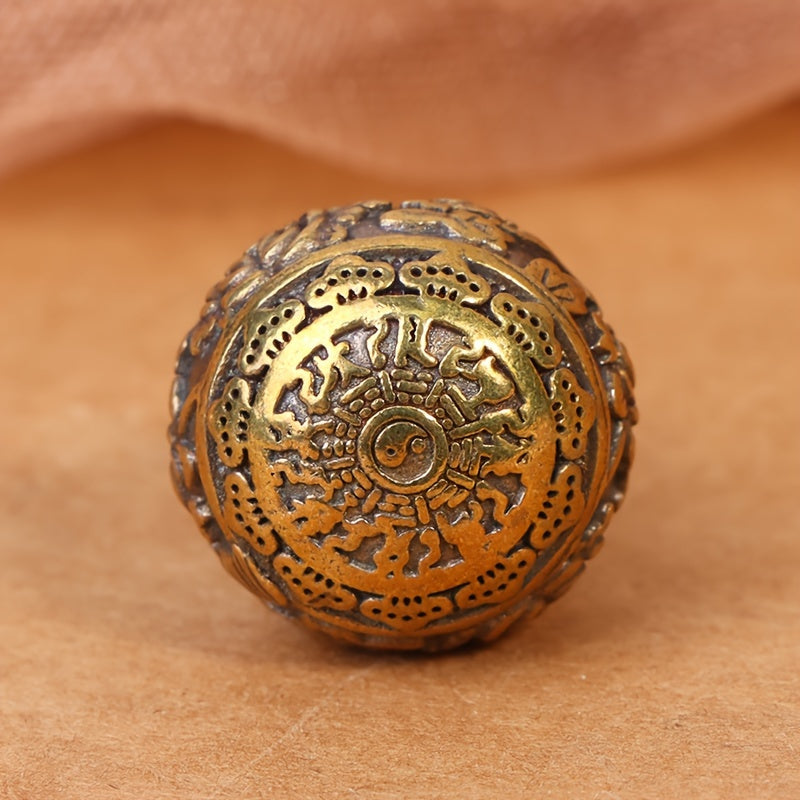 Gourd Shaped Keychain Keyring Chinese Copper Pendant