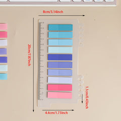 200 Sheets PET Sticky Notes Index Stickers Label Paper Instruction