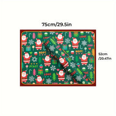 5pcs Cartoon Christmas Wrapping Paper - Multiple Patterns for Christmas Decorati