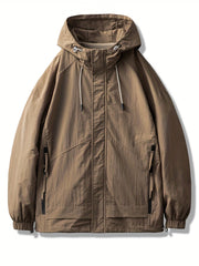 Men's Lightweight Windbreaker Zip Up Coat