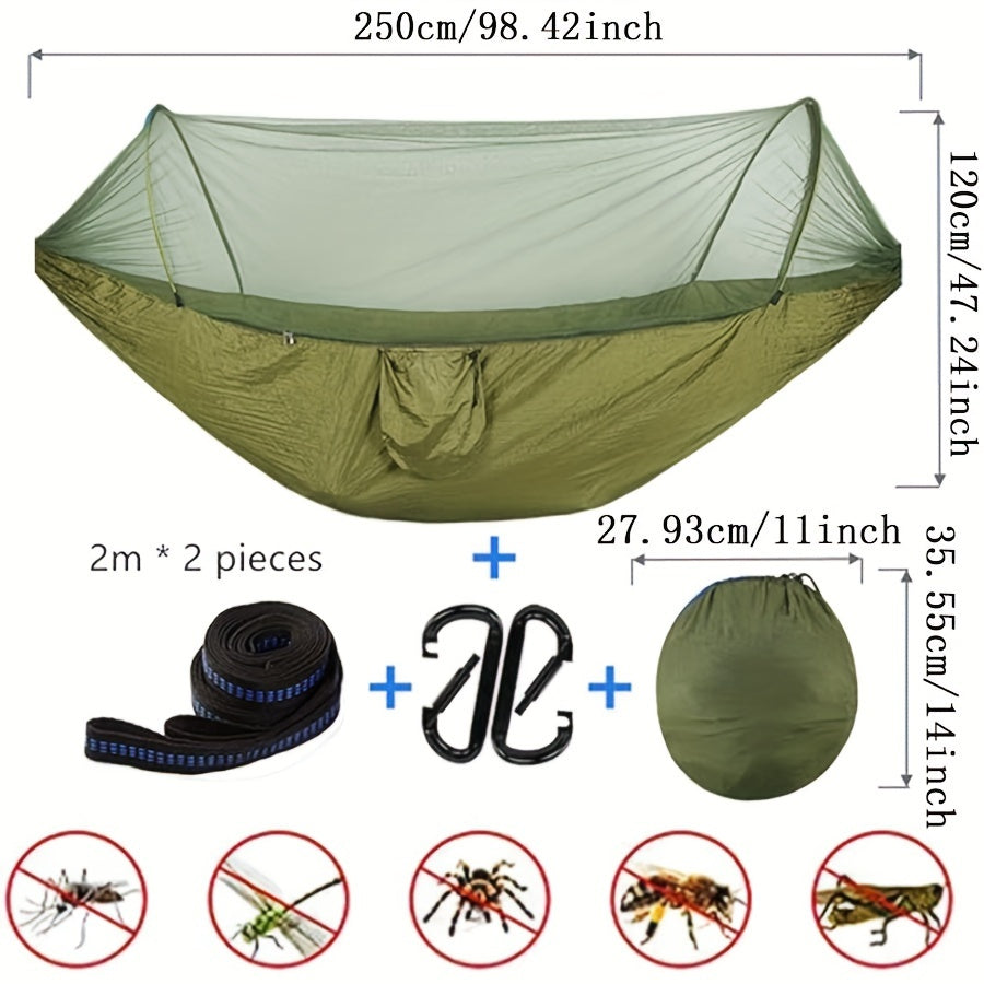 Quick Open Nylon Camping Hammock with Mosquito Net