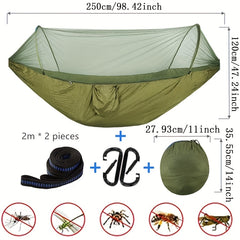 Quick Open Nylon Camping Hammock with Mosquito Net