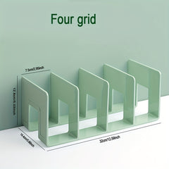 Acrylic Bookend Bookshelf Desk Storage Organize Collect Books Purple Green Pink
