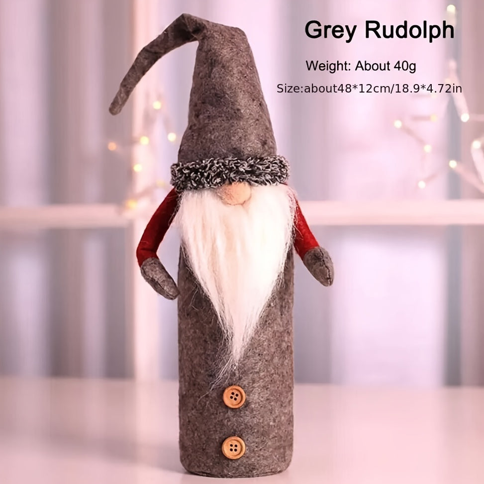 Christmas Rudolf Wine Bottle Bag Set