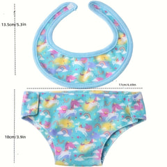 2pcs 18in Doll Diaper and Underwear Set Mixed Colors