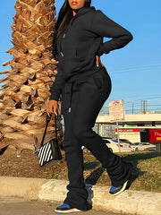 Casual Outfits 2 Piece Set Long Sleeve Hoodie & Pants