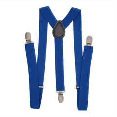 Adjustable Y Back Clip-on Suspenders 1 Inch Elastic
