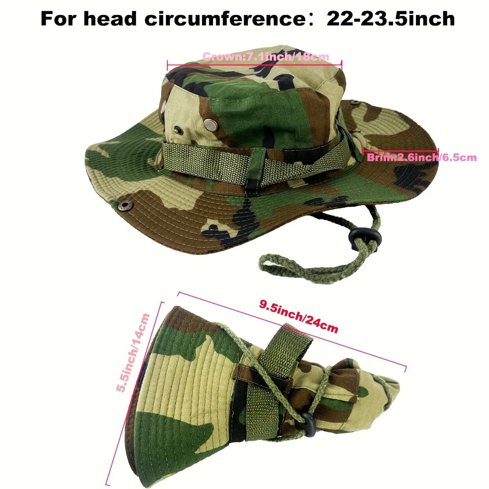 Cowboy Hat Wide Brim Fishing Hat Windproof Sun Hat