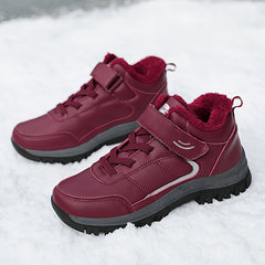 Winter Women's Waterproof Hiking Shoes Thickened Warm Casual Sneakers