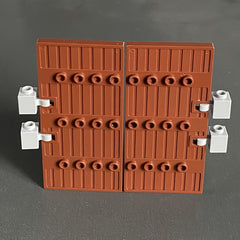 2pcs Door Building Blocks Street View Decorations Halloween Christmas