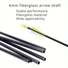 10pcs Arrow Shaft OD 6.00mm ID 4.0mm for 6-8-13.61KG Recurved & Composite Bow