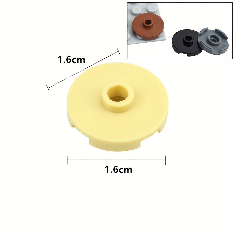 50pcs 2x2 Light Beige Building Blocks ABS Plastic