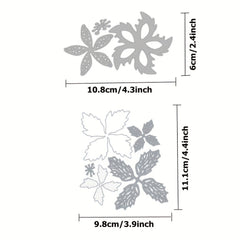 Christmas Floral Decorations Metal Cutting Dies Stencils Paper Art Embossing