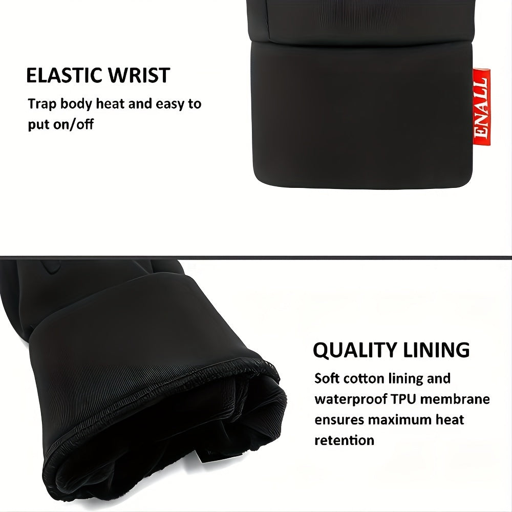 Winter Windproof Waterproof Touch Screen Gloves for Running Driving Cycling