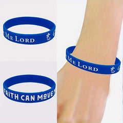 Colorful Slogan Silicone Bracelet Wristband