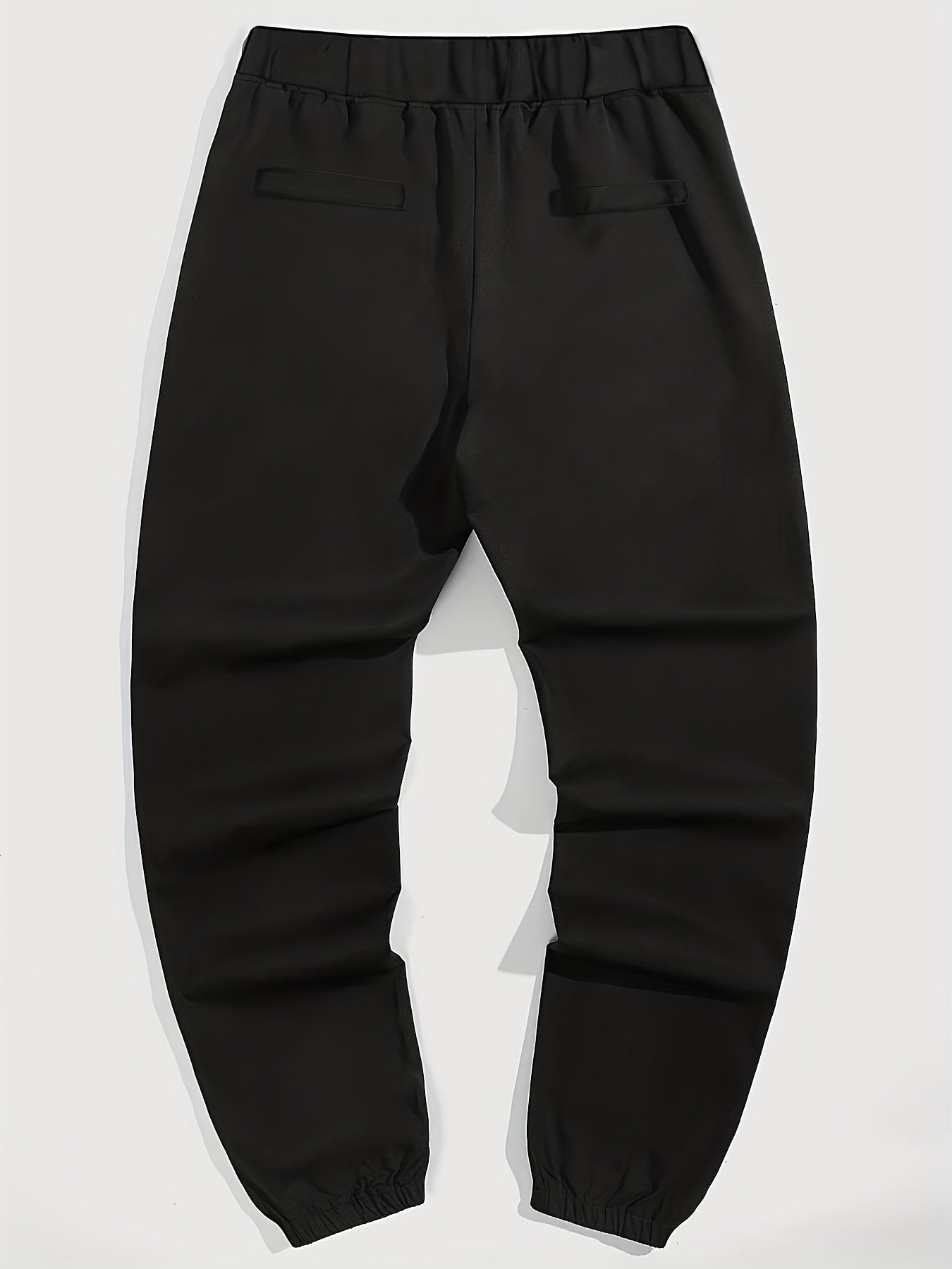 Men's Drawstring Cargo Pants with Zip Pockets