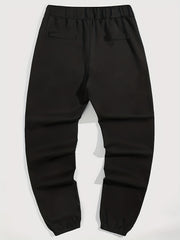 Men's Drawstring Cargo Pants with Zip Pockets
