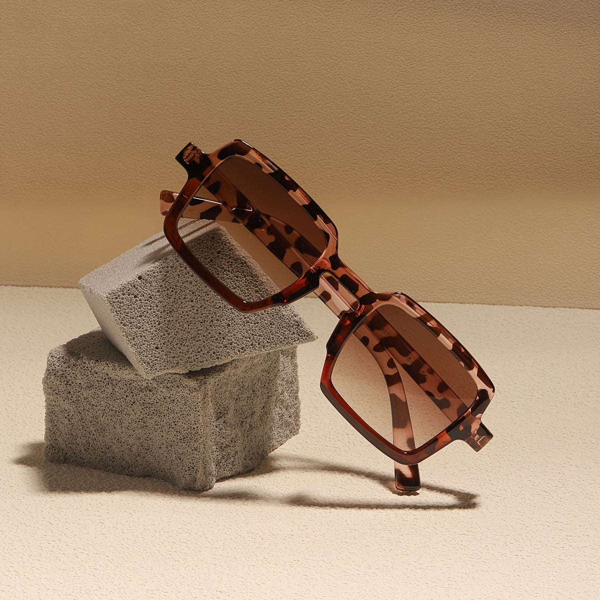 Vintage Square Sunglasses Polarized UV Protection