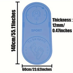 Non-slip Skipping Training Mat for Yoga Fitness, 140x60x1.5cm