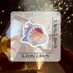 52pcs 3D Amusement Park Cartoon Stickers for Scrapbooks Desks Water Bottles
