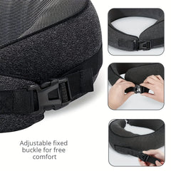 100% Memory Foam Travel Pillow Neck & Chin Support Adjustable Comfortable