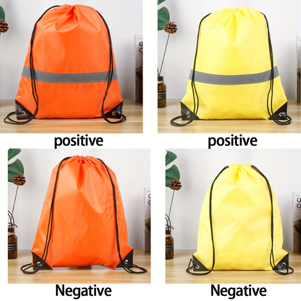 Portable Drawstring Backpack Gym Bag for Trip Travel School