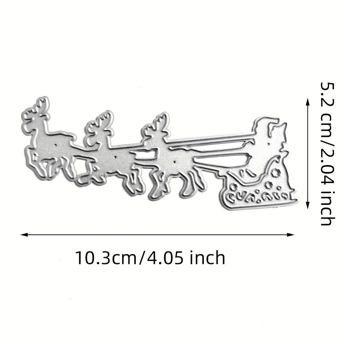 1pc Christmas Style Christmas Deer Pull Old Man Metal Cutting Dies Stencils