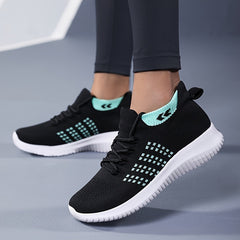 Women's Lace-up Casual Running Shoes Soft Sole Comfy Sneakers