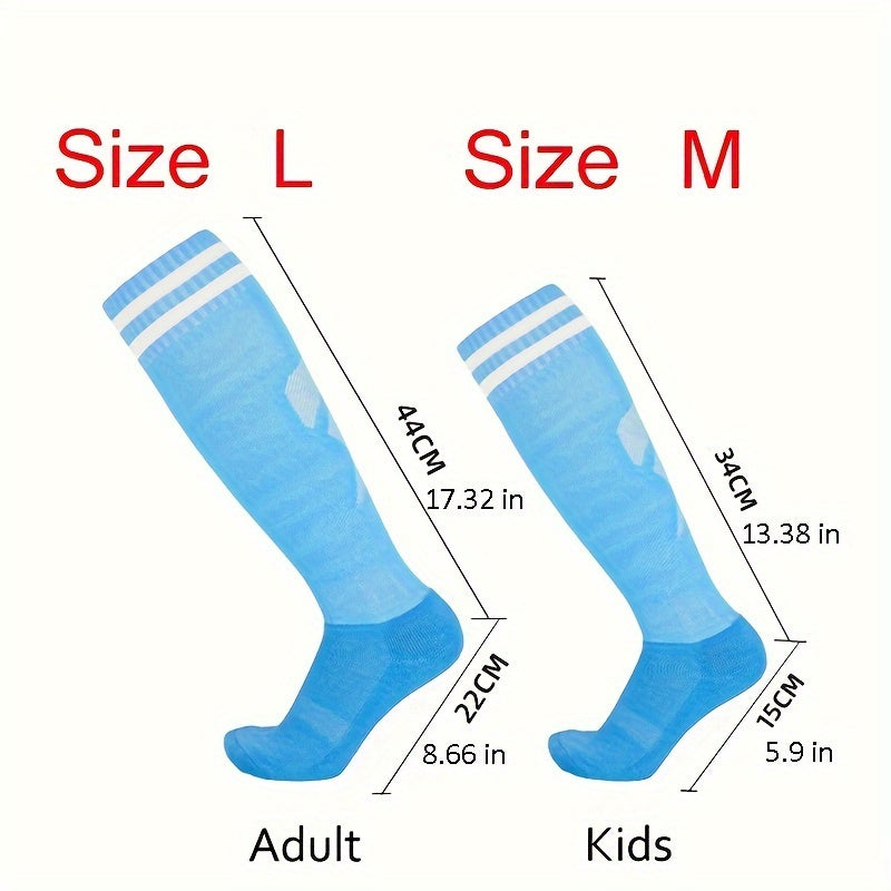 Men's Knee High Sport Socks, Sweat Absorbing, Breathable, 10 Pairs