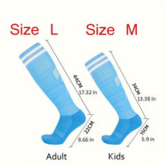 Men's Knee High Sport Socks, Sweat Absorbing, Breathable, 10 Pairs