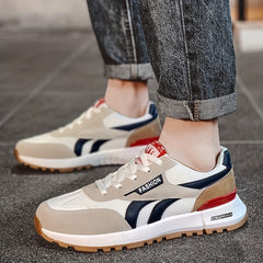 Men's Lace up Sneakers Casual Walking Shoes Comfortable Low Top