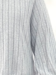 Solid Lantern Sleeve Knit Top