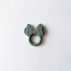 Baby Silicone Soothing Ring Teether Bowknot Teether Baby Soft Teething Toy
