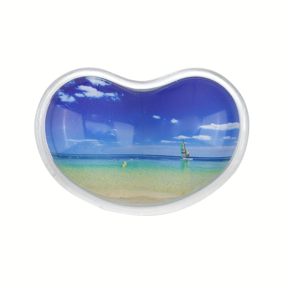 Crystal Supper Mini Wrist Rest with Silicone Mouse Pad, Pain Relief