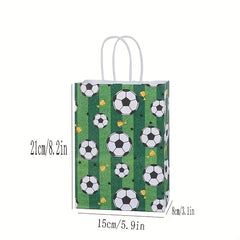 6pcs Football Party Paper Gift Bags Sports Party Decoration Supplies