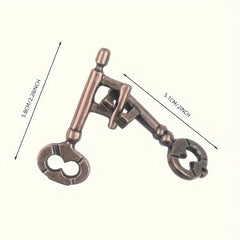 Kong Ming Lock Brain Teaser Metal Puzzle IQ Game for Parties & Competitions