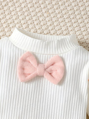 Toddler Baby Girls Romper & Pleated Skirt 2pcs Set