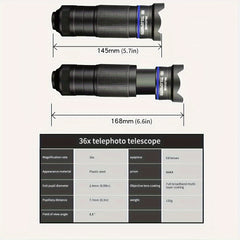 HD Monocular Telescope With Phone Clip Zoom Lens for Concert