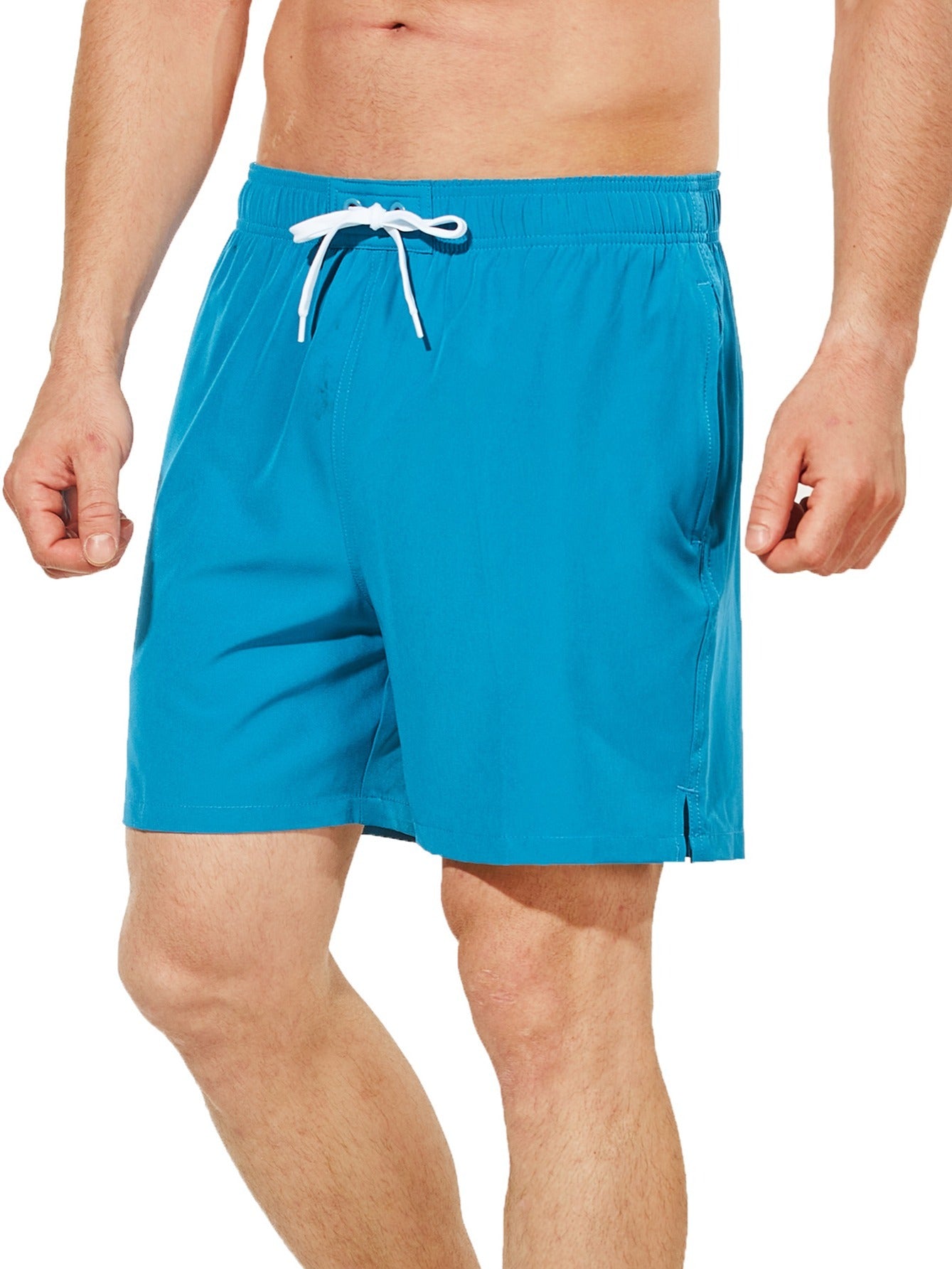 Men's Quick Dry Beach Shorts w/ Drawstring & Pockets