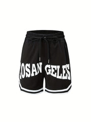 Boys Gym Workout Number Print Shorts Quick Dry Lightweight Athletic
