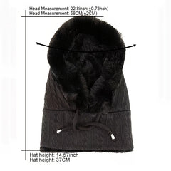 Women's Winter Outdoor Cycling Head Cover Hat Anti Cold Fleece Warm Cap