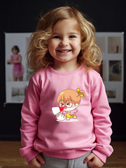 OERYUI Print Pullover Top Kids Clothes Spring Fall Christmas