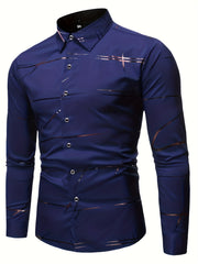 Men's Navy Slim Shirt