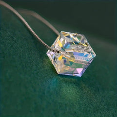 10pcs 6mm Austrian Glass Crystal Charms Cubic Sugar Transparent Beads