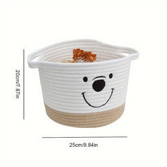 Cartoon Storage Basket for Diapers Bottles & Toys